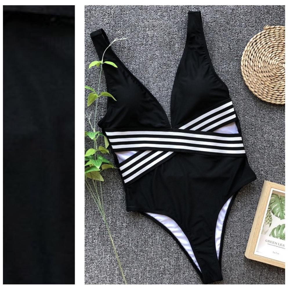 LAST 1❤️Striped One Piece Swimsuit - Picture 3 of 10